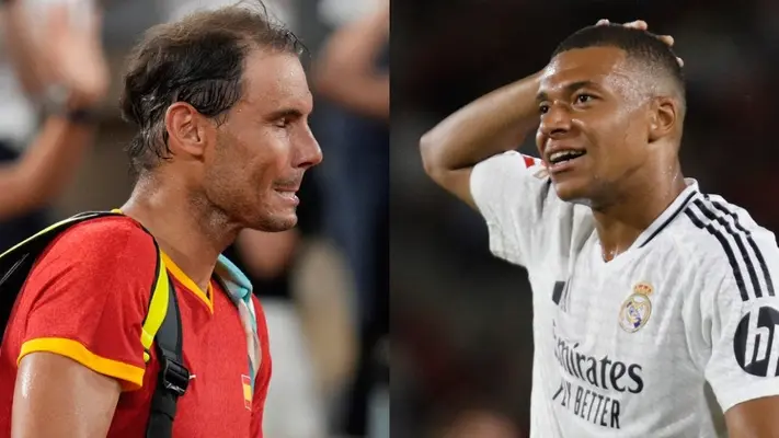 ¡Encuentro entre grandes! Kylian Mbappé obsequió su jersey a Rafael Nadal