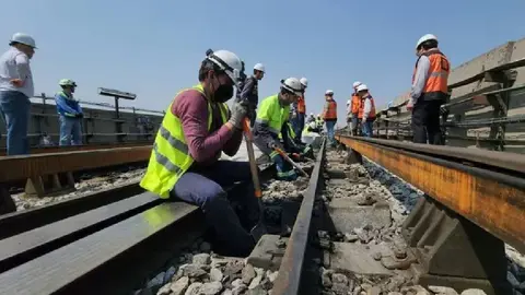 ¡Atención!  Este fin de semana, el Eje 1 Norte estará cerrado debido a trabajos en la Línea 9