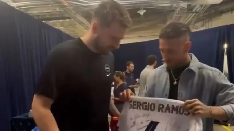 Sergio Ramos se hace presente en las Finales de la NBA con sorpresas para Doncic