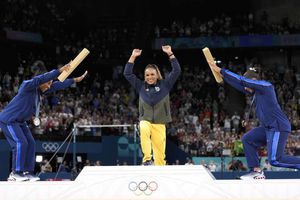 ¡Le quita oro a Simone Biles! Rebeca Andrade se corona en la Final de Piso de la Gimnasia Artística