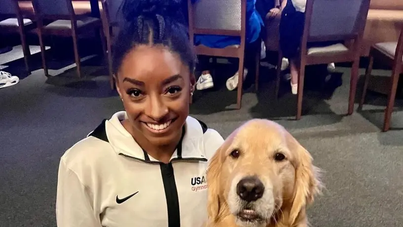 Beacon: El perro que llegó al equipo de Gimnasia de Estados Unidos para la salud mental