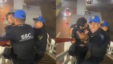 Hombre es golpeado por policías por llevar su perrito en una mochila en metro de la CDMX