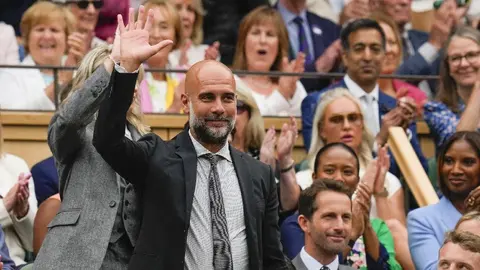 Entre Pep Guardiola y David Beckham los famosos que acaparan la Final de Wimbledon