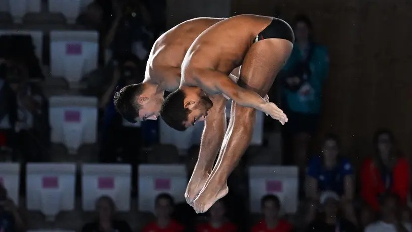 ¡Sin medalla! Kevin Berlín y Randal Willars quedaron cuartos en Clavados Sincronizados en París 2024