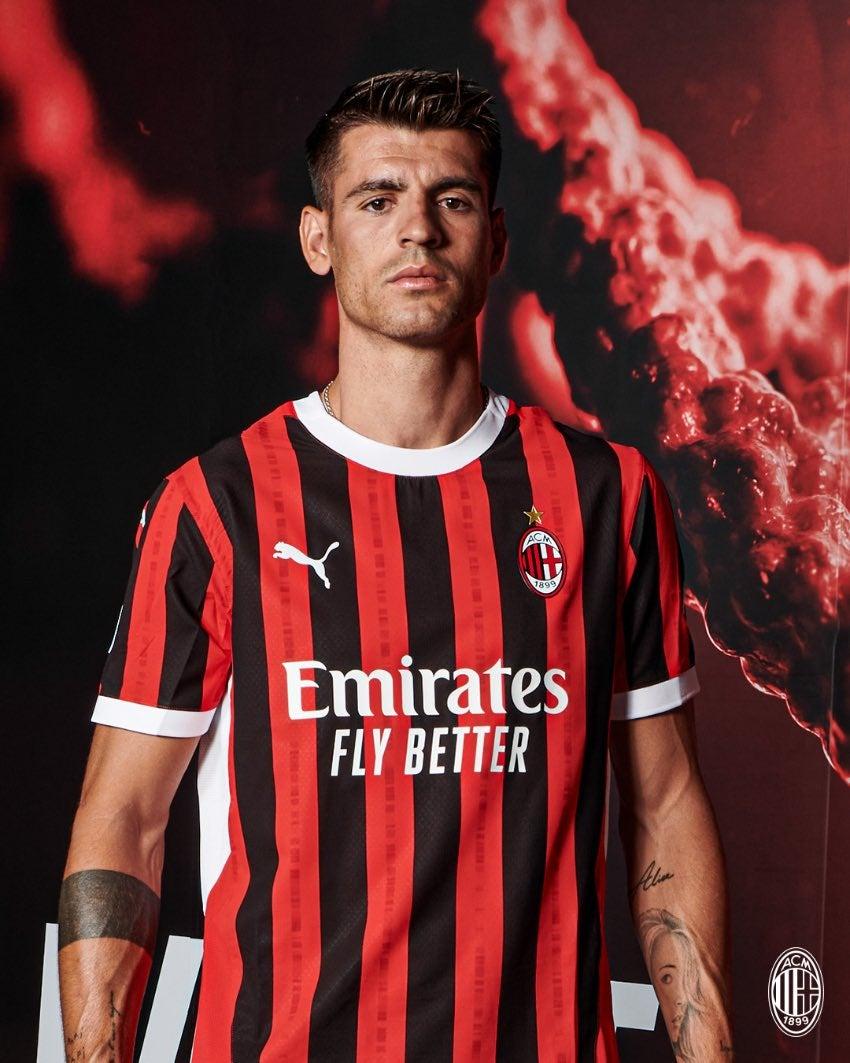 AC Milan y su uniforme para la temporada 2024-2025