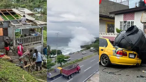Huracán Beryl pega a Jamaica; la isla fue declarada zona de desastre