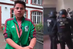 Inician investigación tras caso de policía alemana dando una golpiza a reportero mexicano