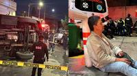 VIDEO: Camión impacta a autobús de pasajeros; hay 40 heridos