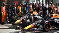 ¿Pelearán en el GP de Italia? Verstappen y Checo largarán 7mo y 8vo tras varios problemas
