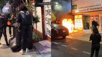 Protestas por actos homofóbicos en el sindicato del Infonavit terminan en destrozos