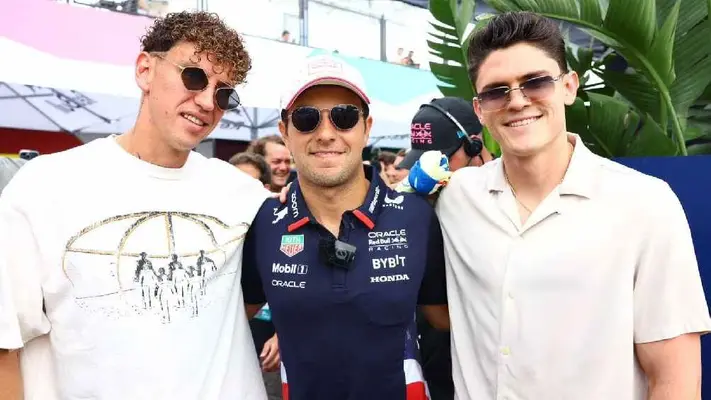 ¡Disfrutando de las vacaciones! Lichnovsky y Reyes presentes en el GP de Miami