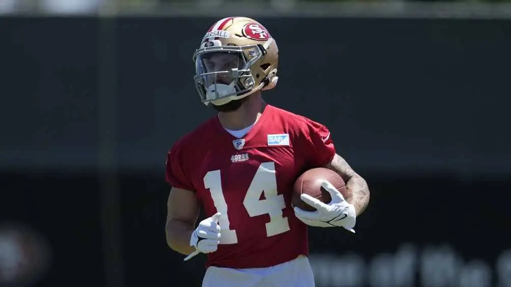 Ricky Pearsall, jugador de los 49ers, recibió un disparo en un intento de robo en agosto de 2024 | AP