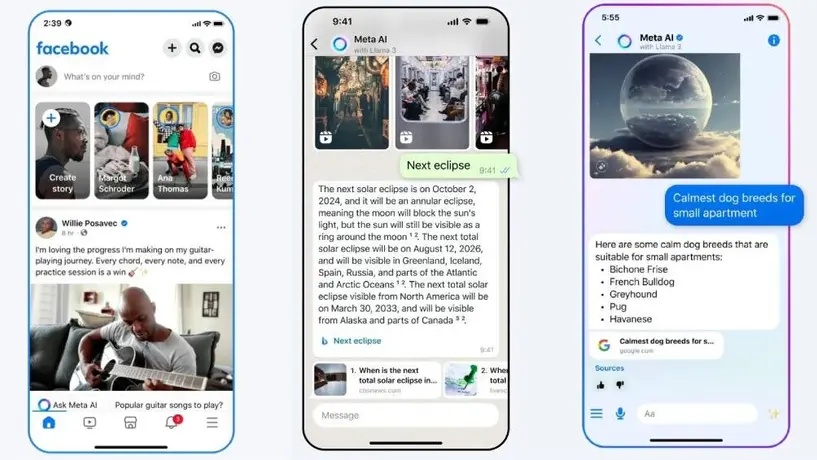 Meta AI llega a Instagram, Facebook y WhatsApp: ¿Qué es y para qué sirve?