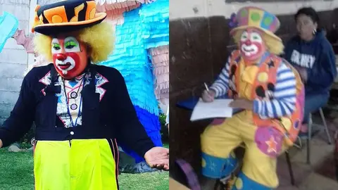 Payaso presenta examen de Derecho Penal con todo y su disfraz puesto