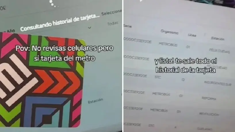 Mujer muestra cómo espía a su novio con tarjeta del metro y enseña como hacerlo