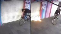 VIDEO:Hombre incendia el negocio de su exnovia porque lo terminó