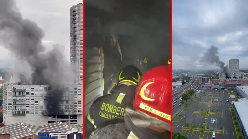 ¡ÚLTIMA HORA! Desalojan a familias de edificios por incendio en Azcapotzalco