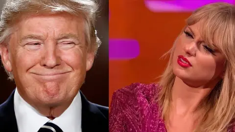 Donald Trump comparte imágenes falsas de Taylor Swift apoyándolo para su presidencia