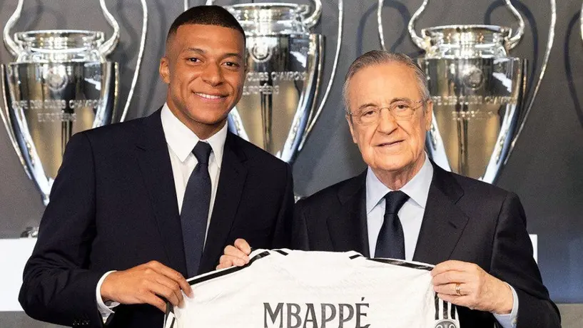 Florentino Pérez ilusionado con el debut de Mbappé en el Real Madrid: “Me hace estar feliz”