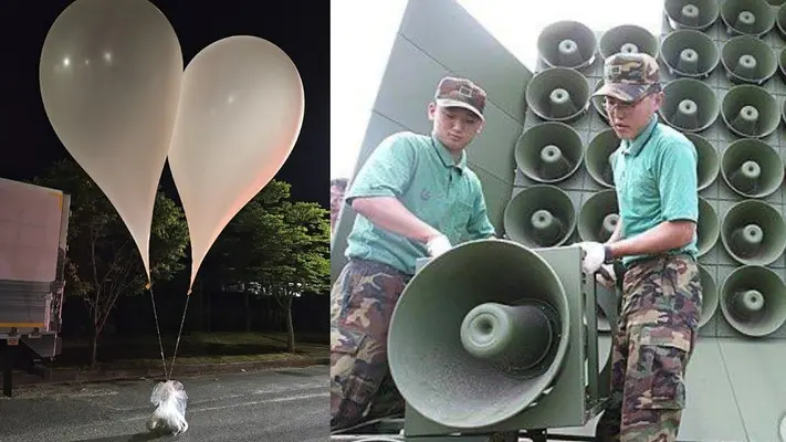 Corea del Sur reinicia propaganda anti norcoreana tras ser invadido por globos llenos de heces por Corea del Norte