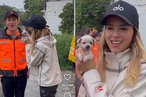 Samuel García y Mariana Rodríguez adoptan a un perrito que se encontraron en una zona afectada por lluvias
