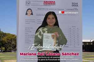 ¡De Ecatepec para el mundo! Estudiante consigue puntaje perfecto en examen de la UNAM