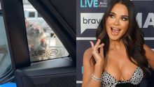 VIDEO: La actriz Kyle Richard es víctima de la rata… ¡de cuatro patas!