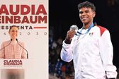 Claudia Sheinbaum felicita a Prisca Awiti por su medalla de plata en judo, dentro de París 2024