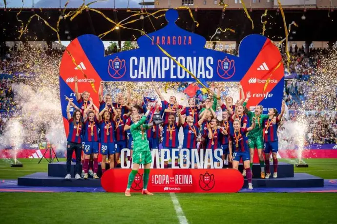 Barcelona goleó a Real Sociedad y logró su décima Copa de la Reina