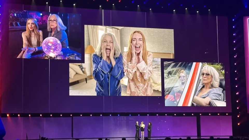 Lindsay Lohan y Jamie Lee Curtis llegan a la D23 y anuncian lanzamiento de “Freakier Friday”