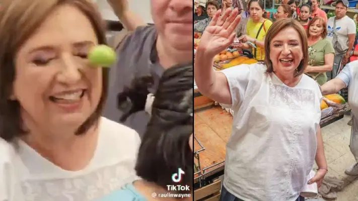Xóchitl Gálvez recibe limonazo en visita a mercado de la alcaldía Miguel Hidalgo