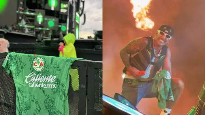 ¡Feid ya es fan del América! El cantante recibió jersey de las Águilas en concierto