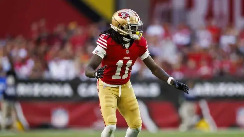 Brandon Aiyuk en un juego de los 49ers | AP
