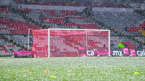 Lluvia con granizo retrasó inicio de la Final América vs Rayadas en la Liga MX Femenil