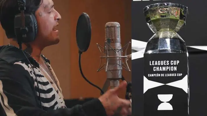 Christian Nodal y otros artistas interpretan 'Nuestros Colores', himno de la Leagues Cup 2024