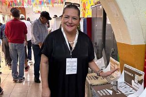 Ciudadanos reclaman a Guadalupe Taddei, presidenta del INE, por saltarse la fila al votar