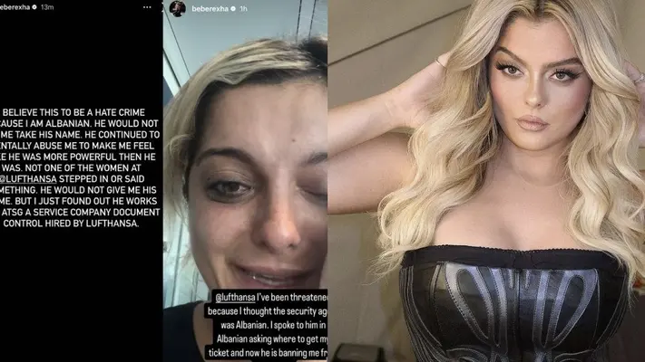Bebe Rexha asegura que le fue prohibido viajar en una aerolínea alemana por hablar albanés