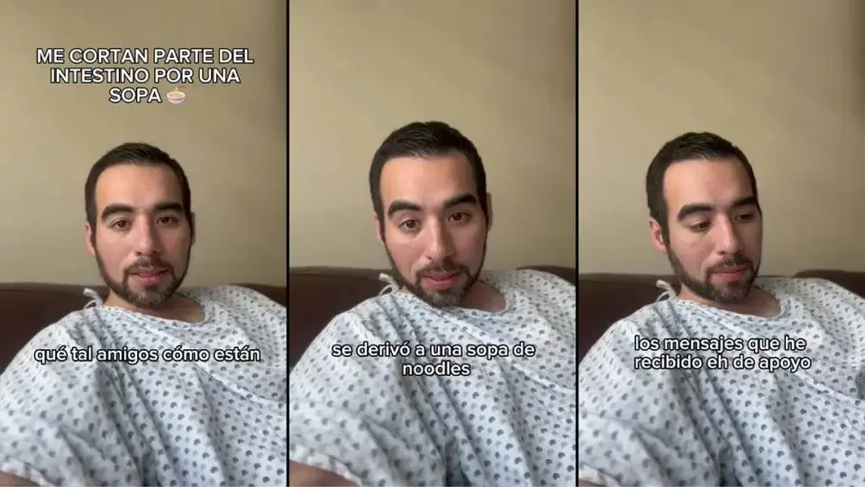 VIDEO: Joven de Monterrey come sopa instantánea y termina en hospital