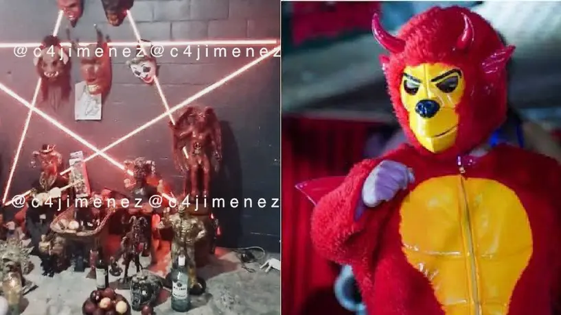 KeMalito aparece en altar satánico tras un cateo en la CDMX