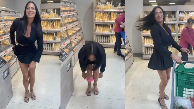 VIDEO: La influencer Chloe Lopez causa polémica por dejar su ropa íntima en el supermercado