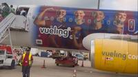 Aficionados del Real Madrid viajaron en avión del Barcelona para la Final de Champions League