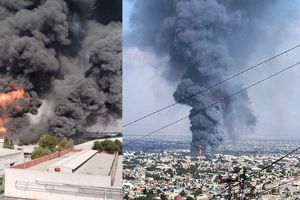Reportan incendio fuera de control en fábrica de Ecatepec