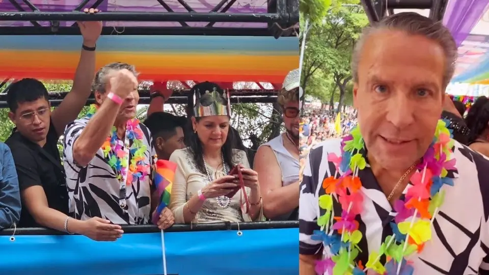 Critican a Alfredo Adame por asistir a marcha LGBT y tener un hijo que rechaza por su orientación sexual