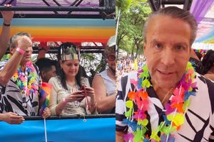 Critican a Alfredo Adame por asistir a marcha LGBT y tener un hijo que rechaza por su orientación sexual