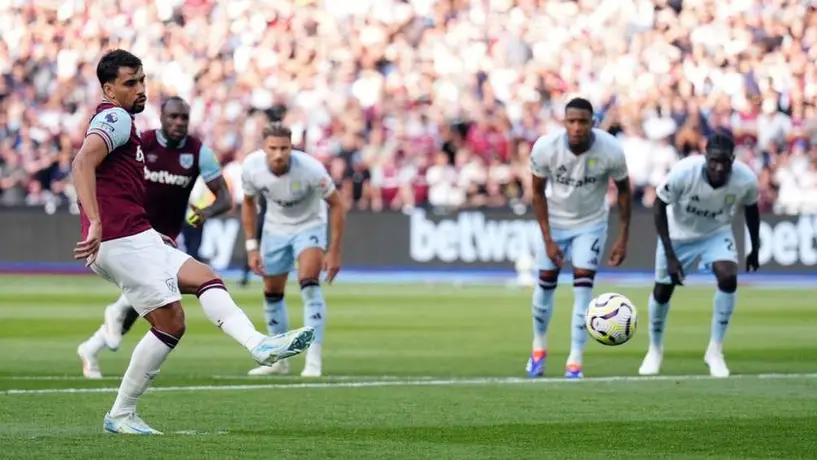 Sin Edson Álvarez, West Ham cayó 1-2 ante Aston Villa en el inicio de la Premier League
