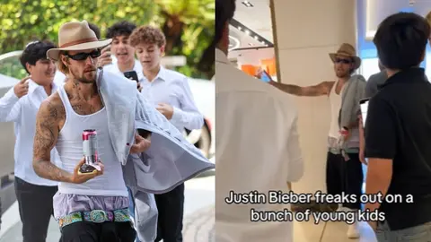 Justin Bieber le grita a fanáticos que salgan del hotel donde se hospedaba en video viral