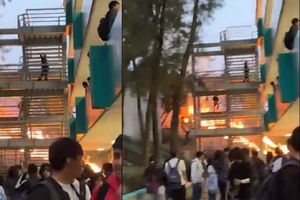 Desalojan a alumnos del Bachilleres 15 por incendio en pastizales