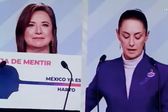 Xóchitl Gálvez 'se burla' de Claudia Sheinbaum durante el tercer debate presidencial