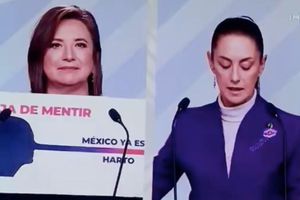 Xóchitl Gálvez 'se burla' de Claudia Sheinbaum durante el tercer debate presidencial