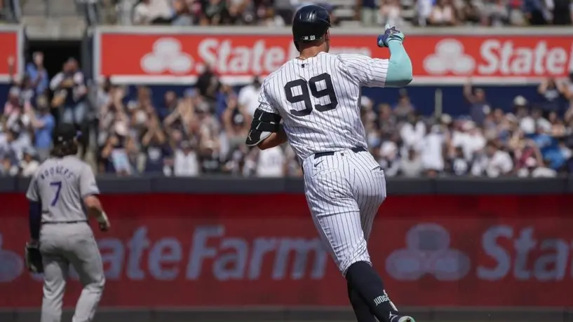 Aaron Judge llegó a los 50 cuadrangulares en la paliza de los Yankees sobre los Rockies